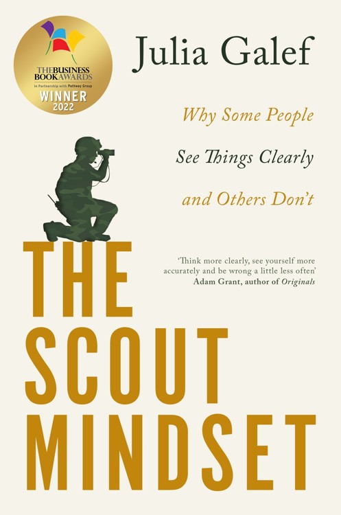 Cover of The Scout Mindset by Julia Galef